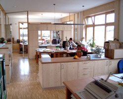 Blick vom Empfang